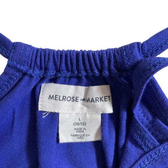 Melrose and Market New Girls Asymmetrical Hem Casual Dress Blue Size Large 10/12 - Picture 6 of 7